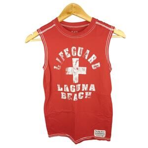 The Children's Place Red "Lifeguard Laguna Beach" Tank Top